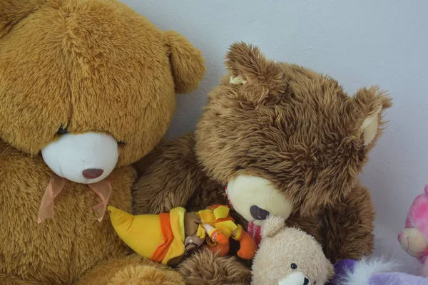 Mainan Anak Anak Berwarna Warni Tempat Tidur — Stok Foto