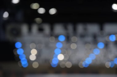 Bulanık görüntü ve ışık araba showroom motor Show'da güzel bokeh.