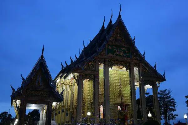 Templi Thailandesi Sono Decorati Con Motivo Thailandese Con Decorazione Color — Foto Stock