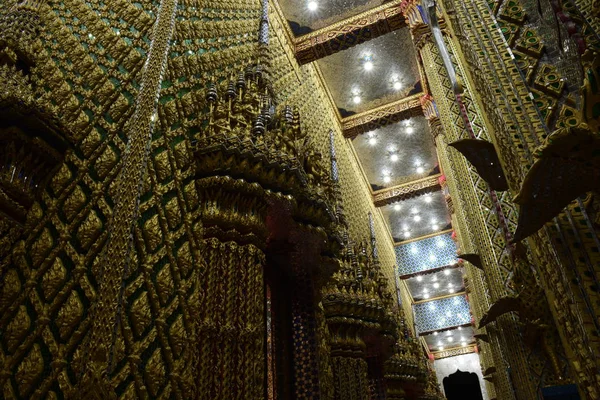 Piękna Świątynia Jasne Niebo Tajlandii Świątyni Został Zbudowany Wiele Lat — Zdjęcie stockowe
