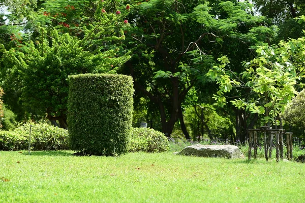 Spring Formal Garden. Beautiful garden of colorful flowers.Landscaped Formal Garden. Park. Beautiful Garden.