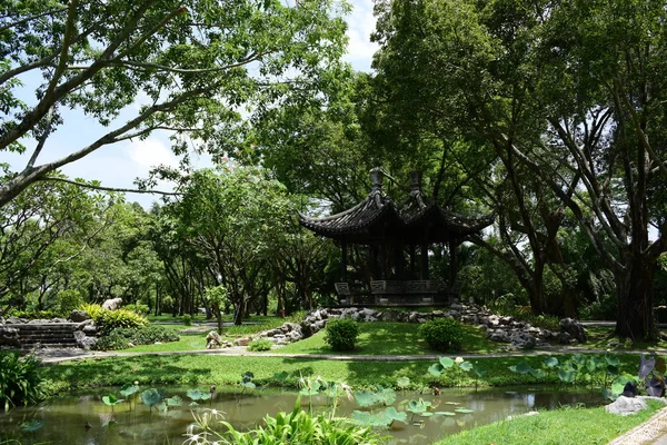 Voorjaarstuin Prachtige Tuin Van Kleurrijke Bloemen Landschap Formal Garden Parkeer — Stockfoto