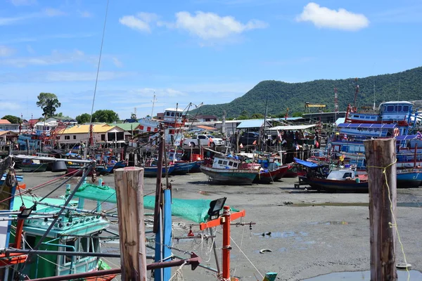 Vista Mar Pequeño Barco Muelle Pesca Pequeño Barco Pesca Vida — Foto de Stock