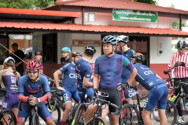 Amateur Fiets Atleten Maken Meeste Van Hun Inspanningen Wielerwedstrijd Liefdadigheid — Stockfoto