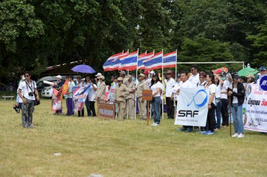 Tayland - 24 Haziran 2018: Bisiklet yarışması