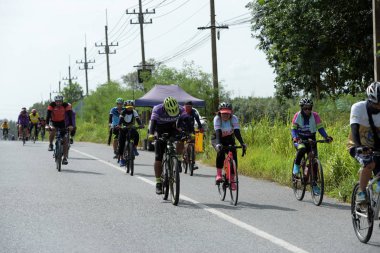 Pluak Daeng farklı gruplardan amatör sporcular etkinliğe katılan. Sağlığı geliştirme ve Pluakdaeng bölgesinde, 24 Haziran 2018: Rayong, Tayland insanlar uyuşturucu direnmeye.