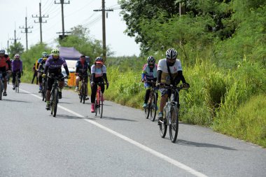 Pluak Daeng farklı gruplardan amatör sporcular etkinliğe katılan. Sağlığı geliştirme ve Pluakdaeng bölgesinde, 24 Haziran 2018: Rayong, Tayland insanlar uyuşturucu direnmeye.