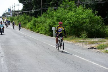 Pluak Daeng farklı gruplardan amatör sporcular etkinliğe katılan. Sağlığı geliştirme ve Pluakdaeng bölgesinde, 24 Haziran 2018: Rayong, Tayland insanlar uyuşturucu direnmeye.