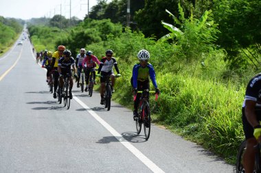 Pluak Daeng farklı gruplardan amatör sporcular etkinliğe katılan. Sağlığı geliştirme ve Pluakdaeng bölgesinde, 24 Haziran 2018: Rayong, Tayland insanlar uyuşturucu direnmeye.