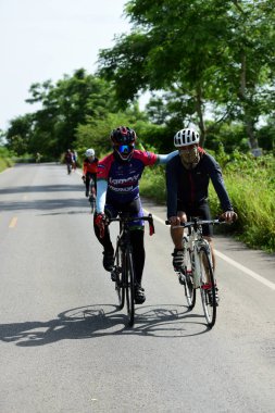 Pluak Daeng farklı gruplardan amatör sporcular etkinliğe katılan. Sağlığı geliştirme ve Pluakdaeng bölgesinde, 24 Haziran 2018: Rayong, Tayland insanlar uyuşturucu direnmeye.