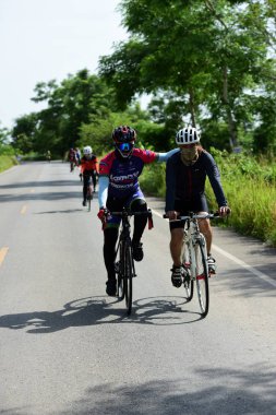 Pluak Daeng farklı gruplardan amatör sporcular etkinliğe katılan. Sağlığı geliştirme ve Pluakdaeng bölgesinde, 24 Haziran 2018: Rayong, Tayland insanlar uyuşturucu direnmeye.