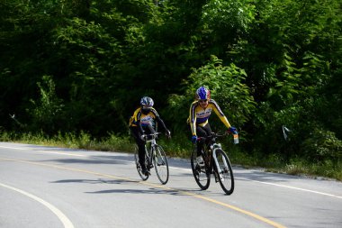 Pluak Daeng farklı gruplardan amatör sporcular etkinliğe katılan. Sağlığı geliştirme ve Pluakdaeng bölgesinde, 24 Haziran 2018: Rayong, Tayland insanlar uyuşturucu direnmeye.