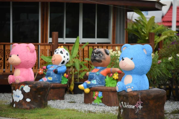 Boneka Tanah Liat Yang Indah Untuk Dekorasi Taman Dan Dekorasi — Stok Foto