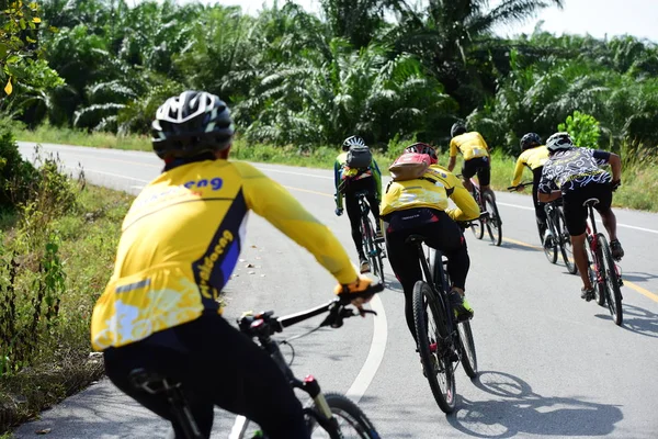 Thaïlande Juin 2018 Compétition Cycliste Sur Route Rurale — Photo