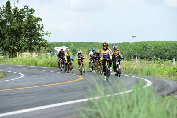 Thailand Juni 2018 Cykeltävling Landsväg — Stockfoto