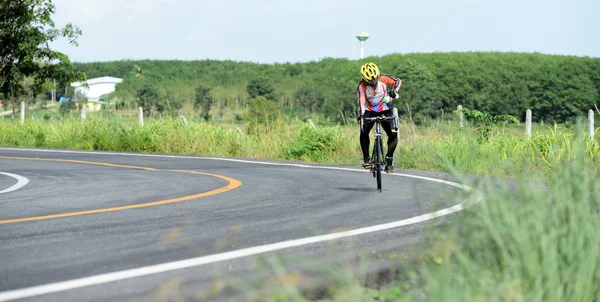 Tailandia Junio 2018 Competencia Bicicletas Carretera Rural — Foto de Stock