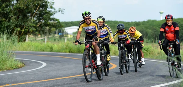 Thaïlande Juin 2018 Compétition Cycliste Sur Route Rurale — Photo