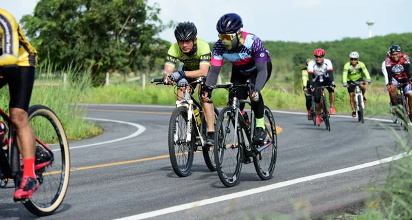 Thaïlande Juin 2018 Compétition Cycliste Sur Route Rurale — Photo