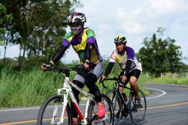 Amateur bike athletes make the most of their efforts in the Bicycle race Charity Trip 