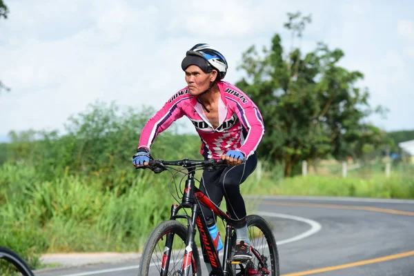 Таїланд Червня 2018 Велозмагання Сільській Дорозі — стокове фото