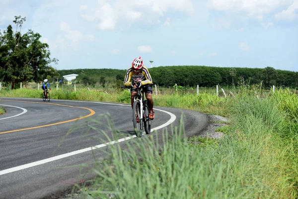 Thailand Juni 2018 Cykeltävling Landsväg — Stockfoto