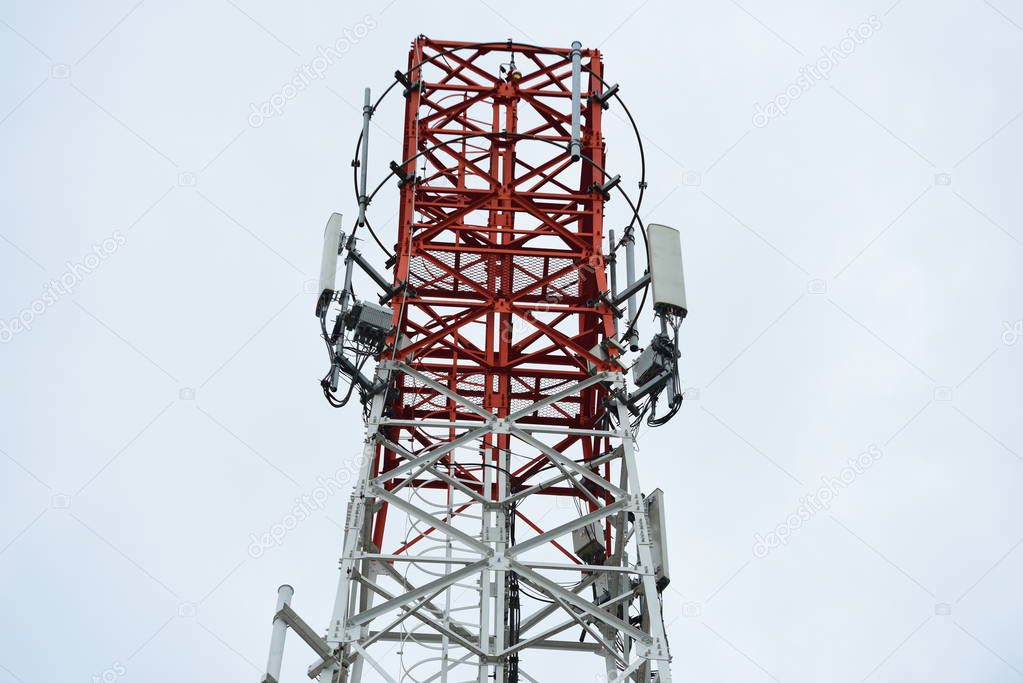 Large Communication tower against sky