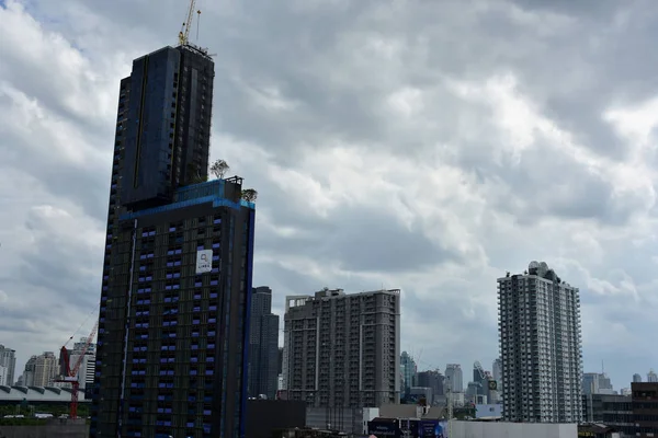 Estaleiro Construção Edifício Alto — Fotografia de Stock