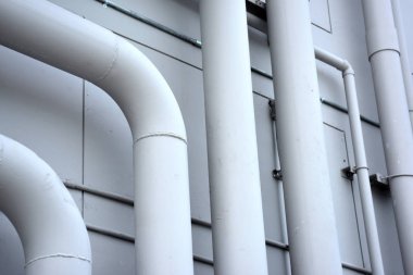 borular ve bina havalandırma sistemi