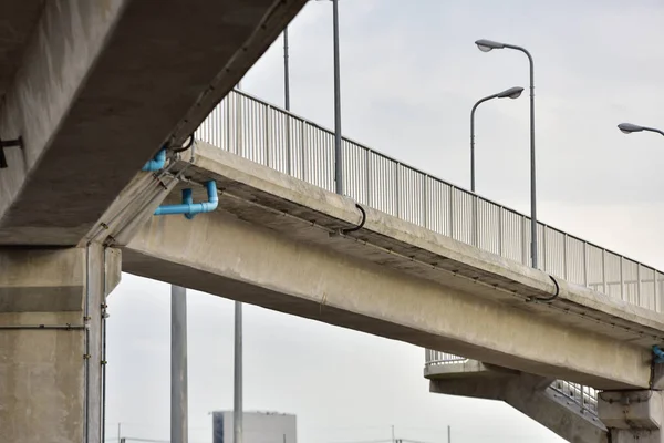 Bridge structure For crossing major city streets.Structure of a large expressway in Thailand. Bridge For crossing major city streets