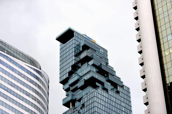 Visitantes Topo Torre Para Visitar Bangkok Chao Phraya Durante Noite — Fotografia de Stock