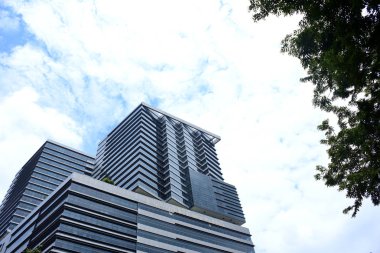 Şehir Merkezi ve yüksek binaların Bangkok ziyaretçilere Park üzerinde 20 Eylül 2018.