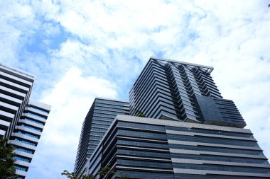 Şehir Merkezi ve yüksek binaların Bangkok ziyaretçilere Park üzerinde 20 Eylül 2018.