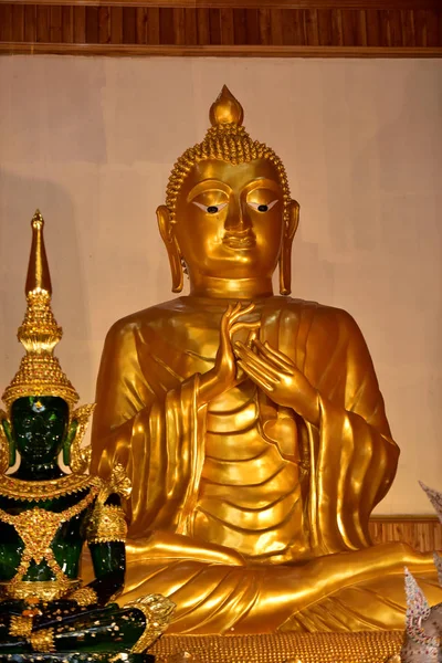 Old Golden Buddhist Temple Bangkok Thailand Shrine Buddhist Temple Beautiful — Stock Photo, Image