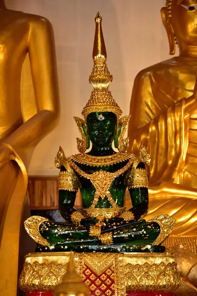 Старий Золотий Буддійський Храм Бангкоку Thailand Shrine Всередині Буддійського Храму — стокове фото
