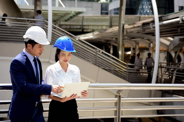 Head of the engineer to check the project.Portrait of professional engineer.Portrait of Asian male contractor engineer.Portrait of Asian  contractor engineer.