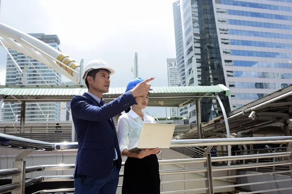 Head of the engineer to check the project.Portrait of professional engineer.Portrait of Asian male contractor engineer.Portrait of Asian  contractor engineer.