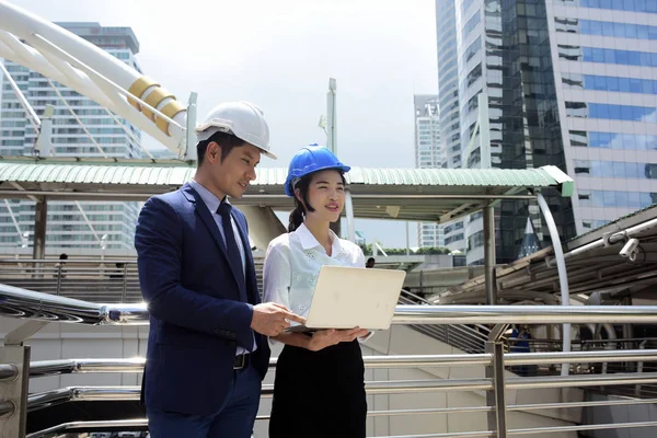 Head of the engineer to check the project.Portrait of professional engineer.Portrait of Asian male contractor engineer.Portrait of Asian  contractor engineer.