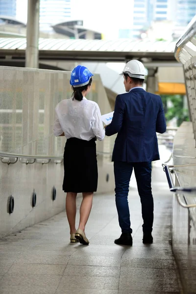 Head of the engineer to check the project.Portrait of professional engineer.Portrait of Asian male contractor engineer.Portrait of Asian  contractor engineer.