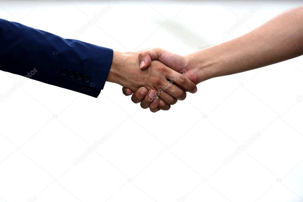 Business handshake cooperation.Collaborate and agree to work together as a team.