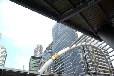 Şehir Merkezi ve yüksek binaların Bangkok ziyaretçilere Park üzerinde 20 Eylül 2018.