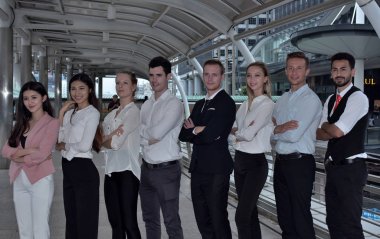 Şehirdeki iş ekibi.