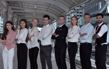 Şehirdeki iş ekibi.