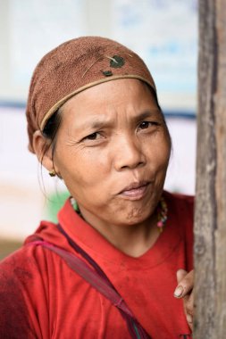 Tayland - 21 Ekim 2018 Yetişkin Asyalı Kadın