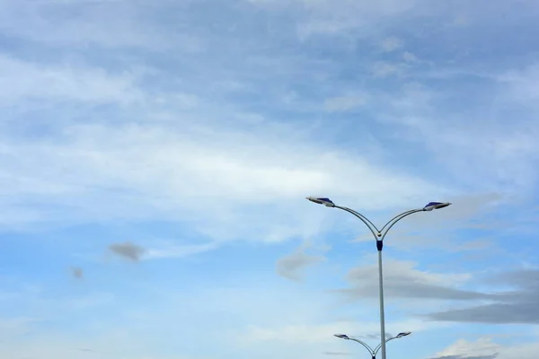 Luces Carretera Sobre Fondo Cielo — Foto de Stock