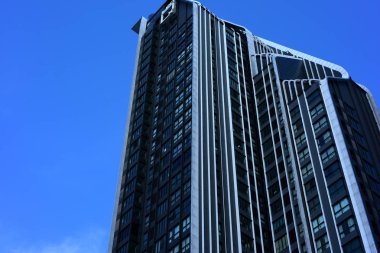 Başkentin merkezine ziyaretçi. Ana iş bölgesinin toplantı noktasında. Sermaye, Bangkok, Tayland, yüksek ofis binası üzerinde 15 Eylül 2018 görünümünü.