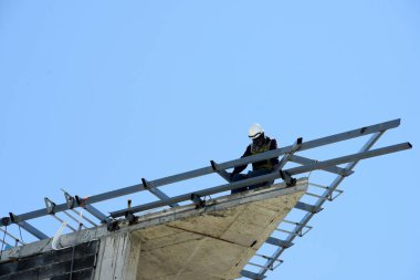 Şantiye gökyüzü arka plan