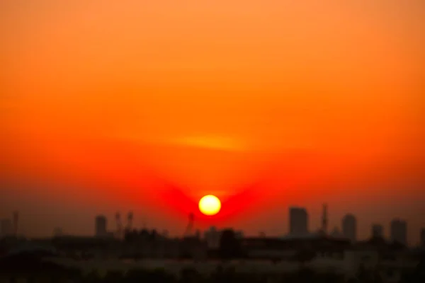 Şehir Şehir Merkezi Alanı Günbatımı Manzarası Cityscape Arka Plan Görüntüleyin — Stok fotoğraf