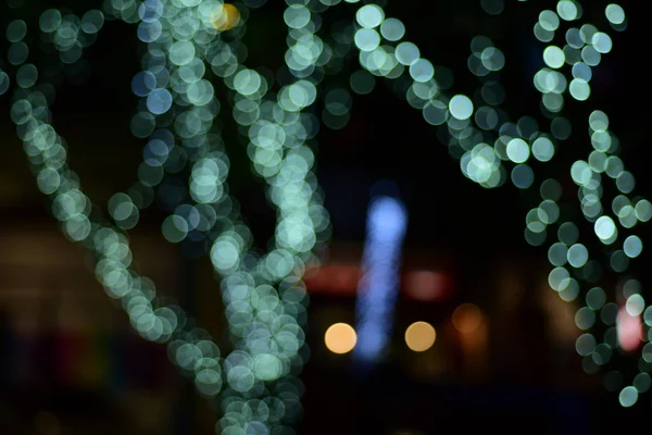 Fond Abstrait Avec Des Lumières Bokeh — Photo