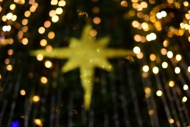 Bokeh ışıkları ile soyut arkaplan.