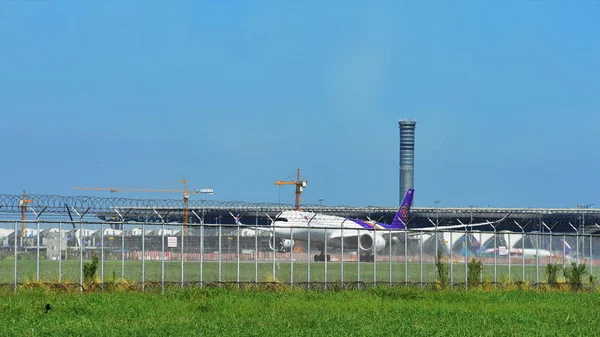 Turisten Ankomst Den Internationella Flygplatsen Suvarnabhumi Bangkok Thailand Titt Olika — Stockfoto